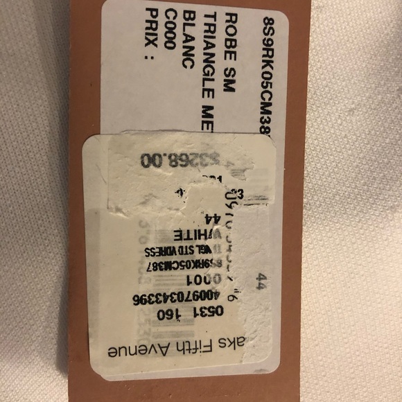 Alaia NWT White Studded Stretch Knit Dress sleeveless - Picture 7 of 10